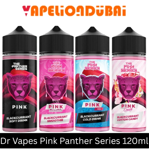 Dr Vapes Pink Panther Series 120ml e-liquid bottle 3mg nicotine