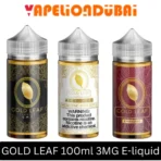 GOLD LEAF 100ml 3mg freebase nicotine e-juice