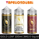 GOLD LEAF 100ml 3mg freebase nicotine e-juice