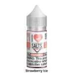 I Love Salts E-Liquid 30ml Strawberry Ice flavor bottle