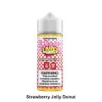 Loaded 120 Vape E-Liquid Strawberry Jelly Donut 3 mg nicotine