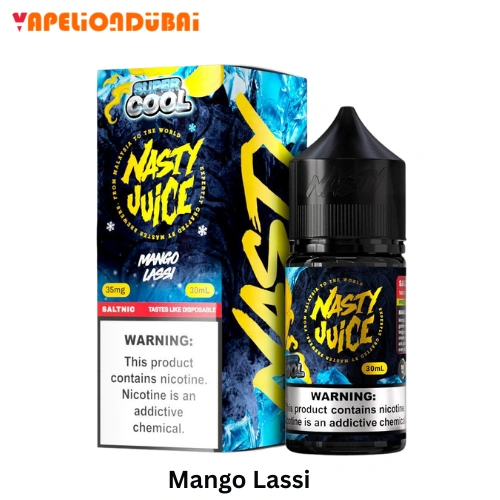 Nasty Super Cool Mango Lassi 30ml salt nic e-liquid bottle