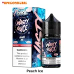 Nasty Super Cool Peach Ice 30ml salt nic e-liquid bottle