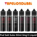 Pod Salt Subo 3mg 50ml E-Juice bottle