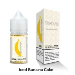 Tokyo Salt Nic Iced Banana Cake 30ml sweet banana cake with ice