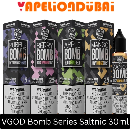 VGOD Bomb Series Salt Nic 30ML nicotine salt e-liquid for low-wattage pod vape devices