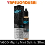 VGOD Mighty Mint Salt Nic 30ml bottle with cool mint flavor and icy sensation