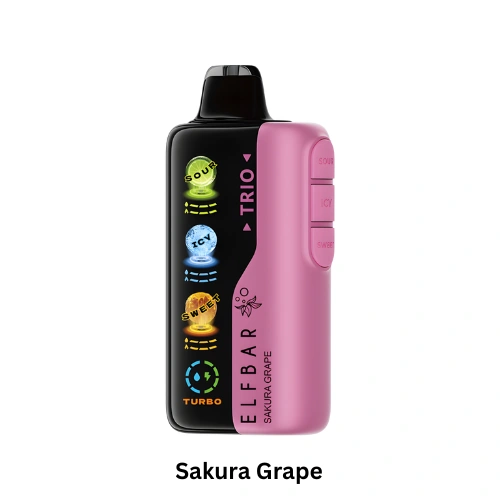 Elf Bar TRIO 40000 Puffs Sakura Grape Disposable Vape