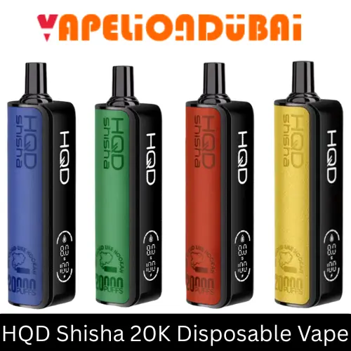 HQD Shisha 20000 Puffs Disposable Vape Device HQD Shisha 20000 Puffs disposable vape with 850mAh rechargeable battery, LED display, and adjustable airflow