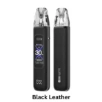OXVA Xlim Pro 3 in black leather with smooth finish