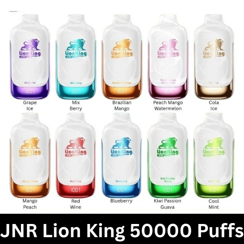 JNR Lion King flavors including Blueberry, Cola Ice, Grape Ice and Strawberry Kiwi