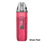 Vaporesso Luxe X3 Pod Kit Sheer Red version featuring 2600mAh battery and dual mesh pod system
