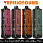 Kief King 35000 Puffs 3mg disposable vape with rechargeable battery in Dubai