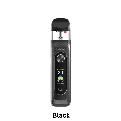 smok novo 6 pod kit black color pod device with display screen