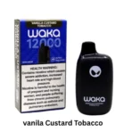 WAKA Nova 12000 vanilla custard tobacco disposable vape