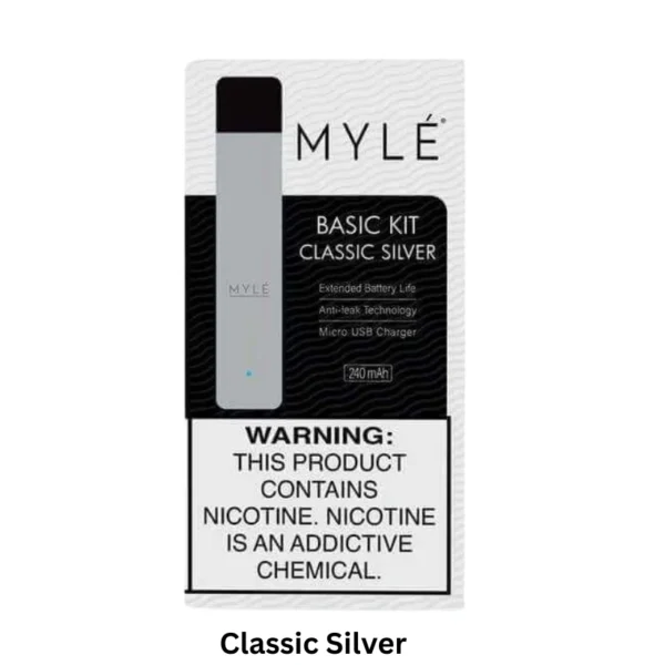 Myle V4 Kit Classic Silver pod vape device