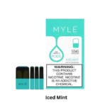 MYLE V4 Pods Iced Mint pre-filled pod with cool mint flavor