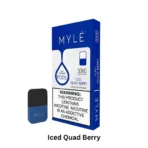 MYLE V4 Pods Iced Quad Berry pre-filled pod with mixed berry flavor and cool icy finish