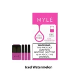 MYLE V4 Pods Iced Watermelon pre-filled pod with sweet watermelon and cooling ice flavor