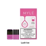 MYLE V4 Pods Lush Ice pre-filled pod with watermelon flavor and menthol ice finish