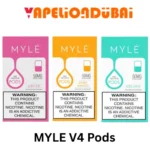 MYLE V4 Pods pre-filled nicotine salt pods designed for smooth flavor and consistent vapor with MYLE V4 device