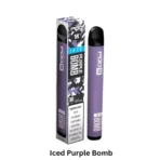 VGOD POD 1K disposable vape Iced Purple Bomb flavor with icy grape and menthol blend