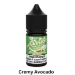 Creamy Avocado Manila Premium 30ml salt nic vape juice with smooth milkshake-style avocado flavor