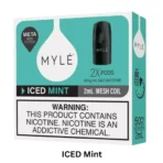 MYLÉ V5 Meta Pods Iced Mint with refreshing mint flavor