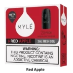 MYLÉ V5 Meta Pods Red Apple featuring fresh apple flavor