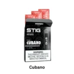 VGOD STIG Cubano disposable vape with Cuban cigar and vanilla flavor