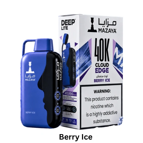 Berry Ice flavor of Mazaya Cloud Edge 40000 Puffs disposable vape