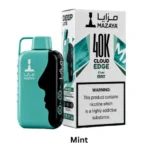 Mint flavor of Mazaya Cloud Edge 40000 Puffs disposable vape