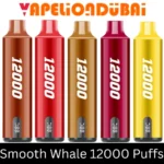 Smooth Whale 12000 Puffs 20mg nicotine rechargeable disposable vape with adjustable power settings