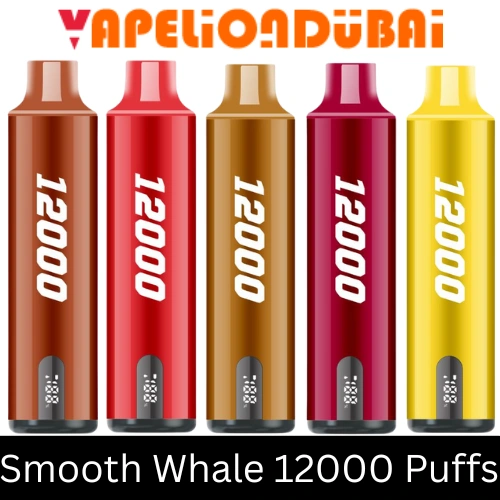 Smooth Whale 12000 Puffs 20mg nicotine rechargeable disposable vape with adjustable power settings