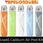 Uwell Caliburn Air Pod Kit refillable pod system with 1000mAh battery and up to 25W output