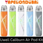 Uwell Caliburn Air Pod Kit refillable pod system with 1000mAh battery and up to 25W output