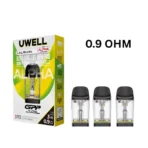 Uwell GPP ALPHA Pod Cartridge 0.9Ω with 3ml capacity for a tighter MTL draw