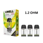 Uwell GPP ALPHA Pod Cartridge 1.2Ω offering a 3ml refillable pod for a smooth MTL vape