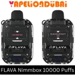 FLAVA Nimmbox 10000 Puffs 30mg rechargeable disposable vape with LED display