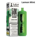 Mazaya Cloud AURA 50000 Puffs Lemon Mint flavor
