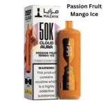 Mazaya Cloud AURA 50000 Puffs Passion Fruit Mango Ice flavor