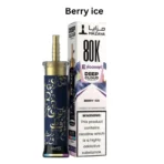 Mazaya E-Hookah Deep Cloud 80000 Puffs in Berry Ice flavor