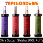 SULTAN Shisha 100K Puffs 2mg rechargeable vape with DTL draw and adjustable airflow